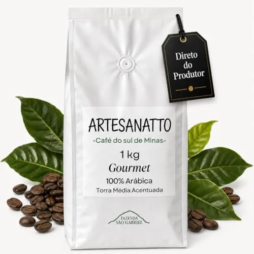 Café Artesanatto Gourmet Moído 100% Arábica Torra Média Acentuada (1 kg)